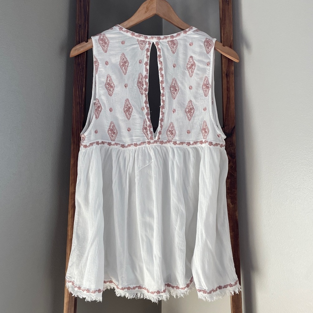 FREE PEOPLE SLEEVELESS DIAMOND
EMBROIDERED TOP - Picture 7 of 14